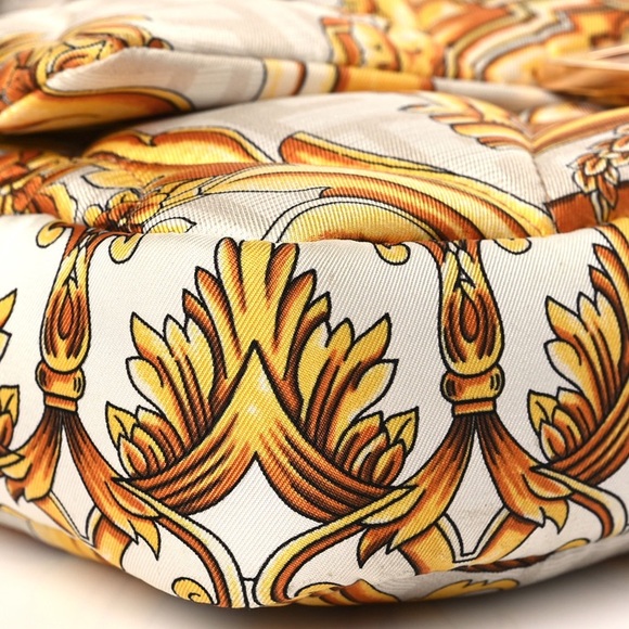 FENDACE Silk Quilted FF Baguette Scarf Handbag - Picture 6 of 9